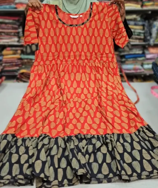 Premium Ajrak 60/60 Cotton Frock | AK1465